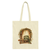 Cozy Reading Nook Tote Bag, Autumnal Design, Book Lover Gift, Unique Fall Tote Bag, Everyday Bag, Bookish Tote, Gift Idea (139) - Tawshia